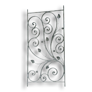 Forged Steel Rail Panel - 9/16" x 5/16" Material forged steel scrolls, forged panels, metal stair balusters, rail balusters, steel rail balusters, forged steel rosettes, steel balcony balusters, steel pickets, hammered metal stair baluster, hammered metal railing balusters, hand forged balusters, balusters with bushings, forged newel posts, forged rail panels, powder coated steel forgings, forged steel elemetns, stamped steel elements, fully weldable leaves, fully weldable flowers, pressed steel elements, weldable cast steel leaves, forged steel spheres, forged steel baskets