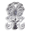 Forged Steel Rail Panel - 5/8" x 5/16" Sq. Material forged steel scrolls, forged panels, metal stair balusters, rail balusters, steel rail balusters, forged steel rosettes, steel balcony balusters, steel pickets, hammered metal stair baluster, hammered metal railing balusters, hand forged balusters, balusters with bushings, forged newel posts, forged rail panels, powder coated steel forgings, forged steel elemetns, stamped steel elements, fully weldable leaves, fully weldable flowers, pressed steel elements, weldable cast steel leaves, forged steel spheres, forged steel baskets