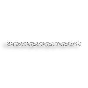 Forged Steel Scroll Valance - 1/2" Dia. Sq. Material forged steel scrolls, forged panels, metal stair balusters, rail balusters, steel rail balusters, forged steel rosettes, steel balcony balusters, steel pickets, hammered metal stair baluster, hammered metal railing balusters, hand forged balusters, balusters with bushings, forged newel posts, forged rail panels, powder coated steel forgings, forged steel elemetns, stamped steel elements, fully weldable leaves, fully weldable flowers, pressed steel elements, weldable cast steel leaves, forged steel spheres, forged steel baskets