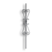 Powder Coated Forged Steel Scroll Baluster Twisted - 9/16" Sq. Material - SFPC301CB