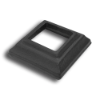 Powder Coated Picket Shoe - Square forged steel finial, cast iron bushings, brass finial, bushings, baluster, cast iron baluster collar, cast iron shoes and bases, brass baluster, powder-coated, zinc square shoe, aluminum baluster collar, simshoe, ts distributors