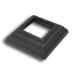 Powder Coated Picket Shoe - Square - SFPC608CB