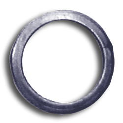Steel Tube Ring Available in 9 Sizes solid steel ring, decorative steel, steel finials, steel caps, steel plugs, ts distributors