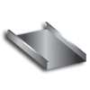 Stock Steel Pan Type closed riser, concrete steps, custom fabricated steps, stair stringers, diamond 