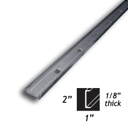 Square Hole 2" x 1" x 1/8" Bar Channel arched gate kit, arched gate top, standard arch, compound arch, galvanized crushed steel spear point, crushed spear point, galvanized, perforated metal sheet, rollformed pre-punched channel, structural pre-punched channel, unpunched rollformed channel, rollformed channel