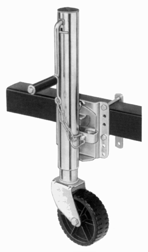 Deluxe "Swing Away" Marine Jack - 1000 lb. Capacity axle assemblies, hanger kits, tandem axle, ratchet strap, trailer parts, couplers, towing ball mount, bulldog jack, ts distributors, A-Frame coupler, tow chain