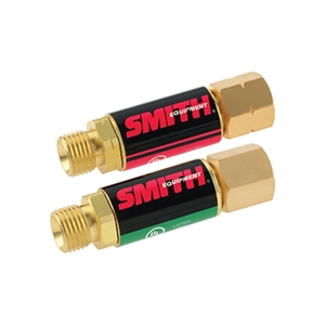Miller - Smith Flashback Arrestors welding, shop supplies, weld, cutting torch, welding rods, power cord, poly, tarp, torch, hobart, fan, barricade, clamp, electrode, electrodes, tungsten, copper cable, MIG, lug, solder, spoolmate, nozzle, tip, tip adapter, Miller, SYNCROWAVE 210, welding, Hobart, Millermatic, Handler, Plasma, Cutter, Stick, Spectrum 375, MIG, TIG, engine-driven, arc welding and cutting equipment, fabrication, engine-driven, welding wire, torch cutting, hand running gear, cylinder rack, Spectrum 625
