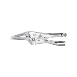 The Original Vise-Grip Long Nose Locking Pliers Caution tape, halogen flood lights, polyethylene fence, barricade fence, crowd control fence, oxy-acetylene cutting tips, flashback arrestors, miller, blacksmith brand, pesticide respirator, welding respirator, polycarbonate face shield, welding goggle, wire cup brush, wire wheel, Irwin drill bit, resin fiber sanding disk, shank kit for polishing pad, Bearcat, Dewalt, bi-metal hole saw, grinding wheels, saw cut-off wheel, chop-saw wheel, abrasive flap wheel, Quikrete, polyurethane self-leveling sealant, weld cleaning hammers, Irwin quick grip, the original vise-grip, wire clamp, GOJO, MIG pliers, Aviation, crescent professional tool set, cable hoist, manual chain hoist, Komelon, polycast, contour gauge