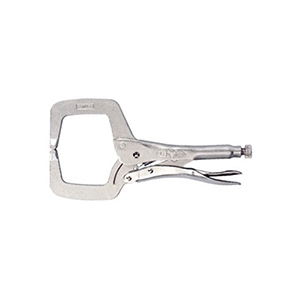 The Original Vise-Grip Locking C-Clamps with Regular Tips Caution tape, halogen flood lights, polyethylene fence, barricade fence, crowd control fence, oxy-acetylene cutting tips, flashback arrestors, miller, blacksmith brand, pesticide respirator, welding respirator, polycarbonate face shield, welding goggle, wire cup brush, wire wheel, Irwin drill bit, resin fiber sanding disk, shank kit for polishing pad, Bearcat, Dewalt, bi-metal hole saw, grinding wheels, saw cut-off wheel, chop-saw wheel, abrasive flap wheel, Quikrete, polyurethane self-leveling sealant, weld cleaning hammers, Irwin quick grip, the original vise-grip, wire clamp, GOJO, MIG pliers, Aviation, crescent professional tool set, cable hoist, manual chain hoist, Komelon, polycast, contour gauge