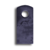 Straight Weld Tab with One Hole - 2-1/4" High base plates, flange plates, weld tabs, decorative  metal weld tabs, steel base plates, steel flange plates, metal base plates, metal flange plates, weldable