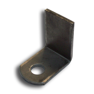 1-1/2" 90&#176; Weld Tab with One Hole base plates, flange plates, weld tabs, decorative  metal weld tabs, steel base plates, steel flange plates, metal base plates, metal flange plates, weldable