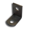 1-1/2" 90° Weld Tab with Two Holes base plates, flange plates, weld tabs, decorative  metal weld tabs, steel base plates, steel flange plates, metal base plates, metal flange plates, weldable