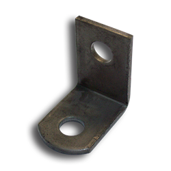 1-1/2" 90° Weld Tab with Two Holes base plates, flange plates, weld tabs, decorative  metal weld tabs, steel base plates, steel flange plates, metal base plates, metal flange plates, weldable