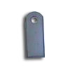 2-3/4" x 1" Weld Tab base plates, flange plates, weld tabs, decorative  metal weld tabs, steel base plates, steel flange plates, metal base plates, metal flange plates, weldable