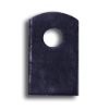 Straight Weld Tab with One Hole - 1-5/8" High base plates, flange plates, weld tabs, decorative  metal weld tabs, steel base plates, steel flange plates, metal base plates, metal flange plates, weldable