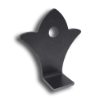 Decorative Weld Tab with One Hole base plates, flange plates, weld tabs, decorative  metal weld tabs, steel base plates, steel flange plates, metal base plates, metal flange plates, weldable