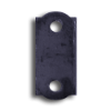 Straight Weld Tab with Two Holes base plates, flange plates, weld tabs, decorative  metal weld tabs, steel base plates, steel flange plates, metal base plates, metal flange plates, weldable