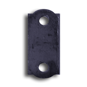 Straight Weld Tab with Two Holes base plates, flange plates, weld tabs, decorative  metal weld tabs, steel base plates, steel flange plates, metal base plates, metal flange plates, weldable