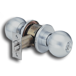 Light Commercial Keyed Knob Storeroom Lockset door knob, commercial keyed knob, store room lock, lockset, commercial door knob, stockroom security, free exit door knob
