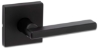 Kwikset Halifax Passage Levers Halifax lever, kwikset lever, satin nickel lever, matte black lever, square handle, black handle, brushed silver handle, brushed silver lever, passage lever, non locking lever