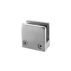 Inox Stainless Steel Glass Clamp -  For 5/16" to 3/8" Thick Glass - Flat stainless steel, glass clamp, Inox, thick glass, glass panel