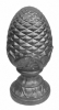 1-3/4" or 4" Large Hollow Cast Iron Pineapple Finial 