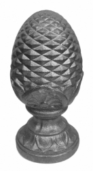 1-3/4" or 4" Large Hollow Cast Iron Pineapple Finial 