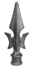 3/4" Cast Iron Spear Point Finial  