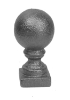 1-1/4" Cast Iron Solid Ball Finial 