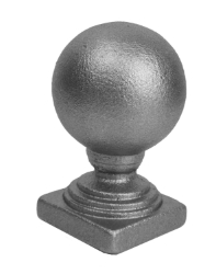 1-3/4" Cast Iron Solid Ball Finial 