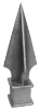 1-1/4" Cast Iron Spear Point 