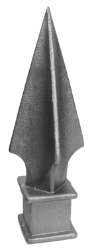 1-1/4" Cast Iron Spear Point 