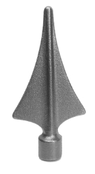 1/2" Cast Iron Round Base Spear Finial 