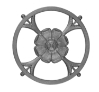 13" Circular Daisy Panel 