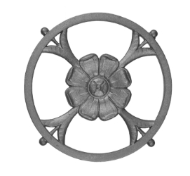 13" Circular Daisy Panel 