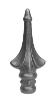 1/2" Cast Iron Round Base Spear- Top Finial 