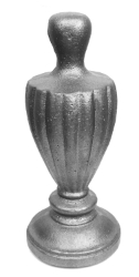 3" Cast Iron Large Solid Finial 