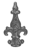 1/2" Cast Iron Ornate Spear Point 