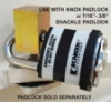 911 Quick Release Pin Lock for Swing Gate fire department code, swing gate lock, swing arm lock, 911 pin lock, fire department padlock