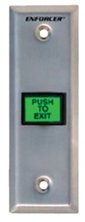 Request-to-Exit Button with Timer request to exit button with timer, timer button, momentary switch, Slimline box, gate exit, Seco-larm, secolarm, rocker switch, salida, stainless face plate, request to exit, exit button, exit push button, ts distributors