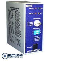 Single Channel Dual Relay Loop Detector NP2-120, NP2-12-24, north star loop detector, single channel loop detector, exit loop, dual relay detector, relay vehicle detector