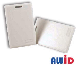 Clamshell Proximity Card clamshell card, short range reader, AWID, Doorking, proximity card, card entry