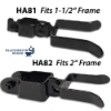 Powder-Coated Bolt-On Fork Latch - BOLTS TO FRAME <meta name="content="Pre-finished bolt-on latch, black bolt on latch for gate frame, black gloss powder coated latches, 2 inch bolt on latch, bolt on gate latch, bolt on latch for gate frame, fork latch for gate, powder coated fork latch, premium fork latch, heavy duty bolt on latch, steel bolt on latch for gate frame, 2 inch latch, heavy duty fork latch, best fork latch, high traffic gate latch, 1 1/2 inch latch, no weld gate latch, premium bolt on latch, bolt on latches near me, black powder coated bolt on latch">