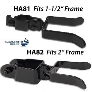 Powder-Coated Bolt-On Fork Latch - BOLTS TO FRAME <meta name="content="Pre-finished bolt-on latch, black bolt on latch for gate frame, black gloss powder coated latches, 2 inch bolt on latch, bolt on gate latch, bolt on latch for gate frame, fork latch for gate, powder coated fork latch, premium fork latch, heavy duty bolt on latch, steel bolt on latch for gate frame, 2 inch latch, heavy duty fork latch, best fork latch, high traffic gate latch, 1 1/2 inch latch, no weld gate latch, premium bolt on latch, bolt on latches near me, black powder coated bolt on latch">