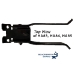 Powder-Coated Bolt-On Fork Latch - BOLTS TO POST - HA83
