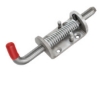 Zinc Spring-Loaded Bolt Latch Spring loaded latch, bolt latch with spring, 6 inch bolt latch, zinc-plated latch, pull latch with spring, spring loaded bolt, industrial strength latch