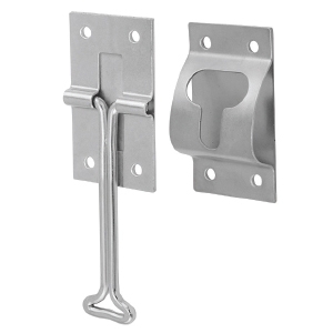 Recessed Flush Mount Handle For Wire Doors & Wall Panels – Generic Silver