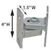 Bolt-On Baby Hinge gate hardware, gate closer, lockey, adjustable hydraulic, fence, self-closing, hinge set, door closer, gate locks, swing gate, exit control hardware, deadlocking gate, free exit puch, handle converter, sliding gate lock, code lock, mechanical lock, gate keeper, safety gate latch, magna-latch,  heavy-duty exit, back catch, gate ltch, barrel bolt, barrel hinge, piano hinge, weldable hinge, cane bolt, drop bolt, tru-close, lokklatch, self closing hinge, magnatic latch, security keeper, locinox, bar adaptor