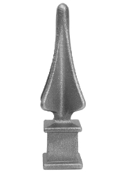 5/8" Cast Iron Round Spear Top Finial 