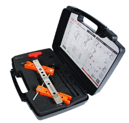 Drilling Jig for Surface Mounted Locks and Corresponding Keeps DRILLFIX, JIG FOR LOCK, LOCINOX JIG, LOCINOX KEEPER, DRILLING JIG